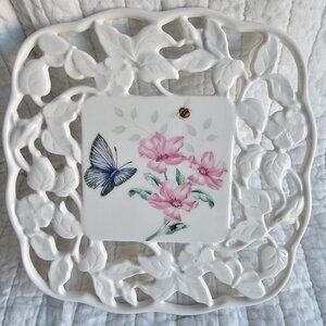 Lenox Butterfly Meadow Carved Trivet